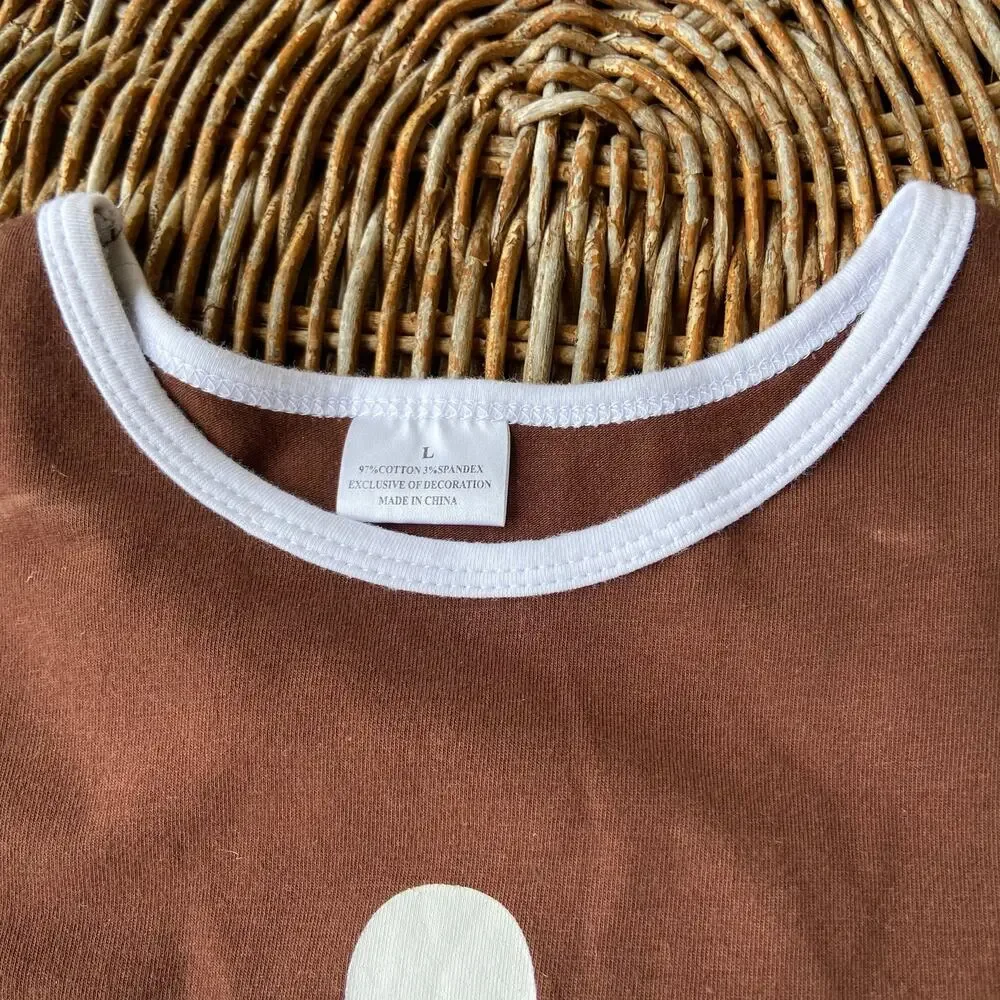 Girls Football Print Fringe Dress Size L 4 5 Season‎ Tailgate Party Brown White